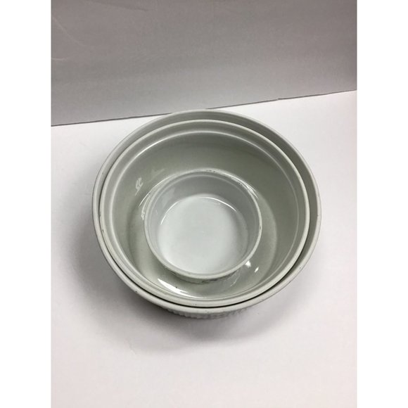 Bia Cordon Bleu France Small Flowers Fluted Souffle/Ramekin Set of (3) - Picture 7 of 7